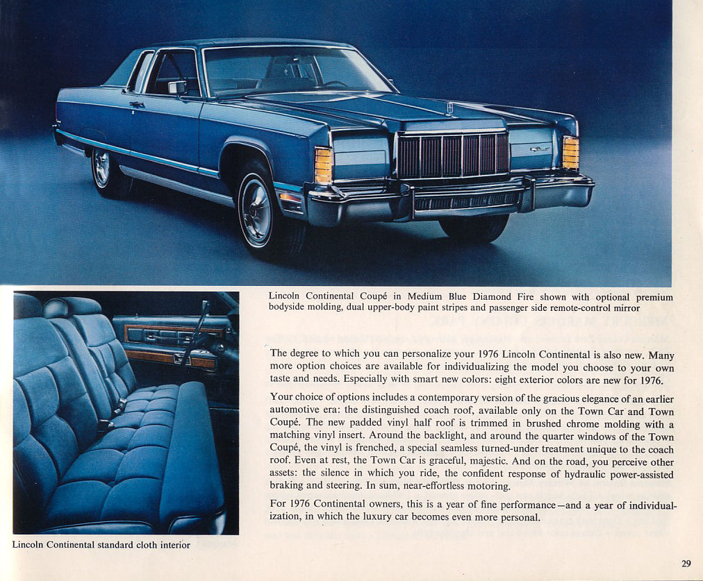 1976 Lincoln Mercury Brochure Page 22